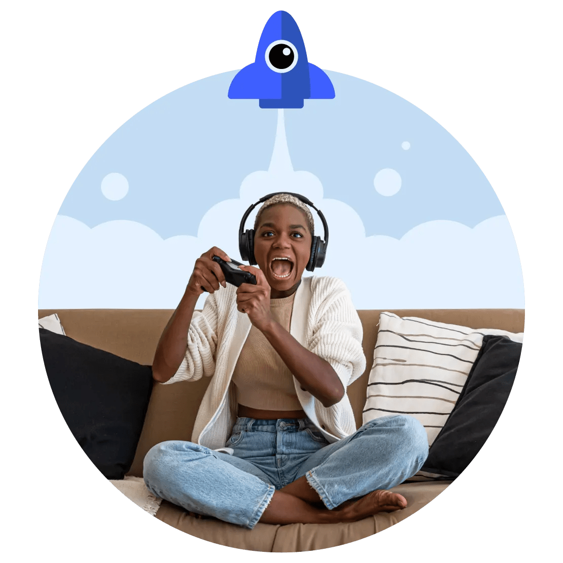 A person enjoying video games with a VPN installed on their gaming console